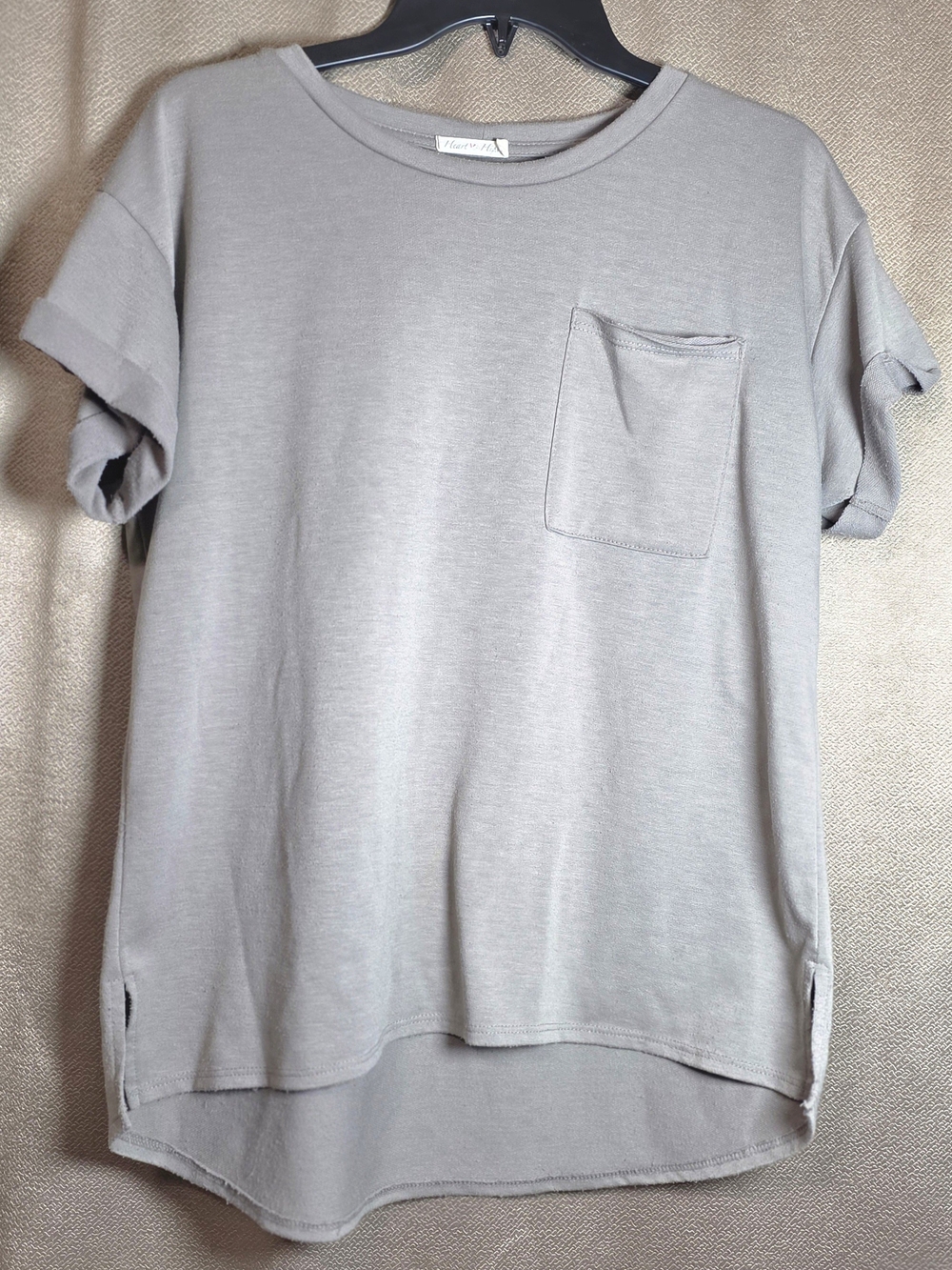 Men's Light Gray Pocket Crewneck Tee